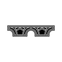 Geometric Archway, Minimalist , Modern Emblem, Outline vector