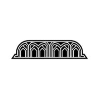 Geometric Archway, Minimalist , Architectural Motif, Linear vector