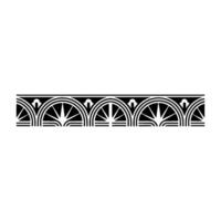 Art Deco Arch Motif, Elegant Border, Stylized vector
