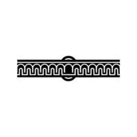 Geometric Deco Border, Minimalist , Elegant Accent, Line vector