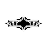 Art Deco Ornament, Geometric , Vintage Elegance, Frame vector