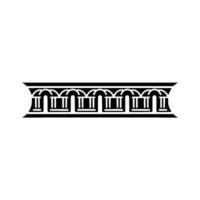 Geometric Classical Arch Border, Elegant vector