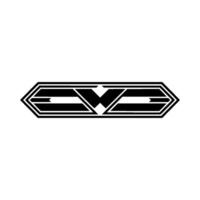 Geometric Emblem Modern vector