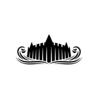 Regal Crest Architectural Emblem of Power and Elegance vector