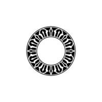 Intricate Circular Ornament, Gothic Style Emblem vector