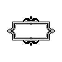 Elegant Deco Frame, Vintage Ornamentation, Minimalist, Border vector