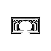 Geometric Archway, Art Deco Emblem, Minimalist - Artdeco vector