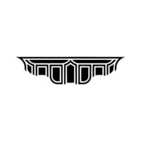 Art Deco Architectural Ornament, Geometric, Linear vector