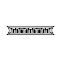 Art Deco Archway Border, Geometric , Minimalist Style, Pattern vector