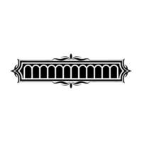 Art Deco Frame, Elegant Ornament, Vintage Element - Decorative vector