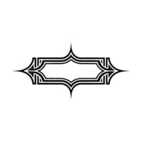 Art Deco Frame, Elegant Border, Geometric , Vintage Style, Ornament vector