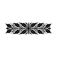 Elegant Black Holly Border, Vintage Element vector