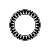 Ornate Circular Frame, Ancient Symbolism, Minimalist vector