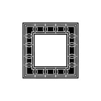 Geometric Deco Frame, Minimalist , Elegant Border, alternate version 27 vector
