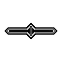 Geometric Deco Divider, Streamlined vector