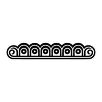 Abstract Wave Pattern, Minimalist , Geometric Ornament vector