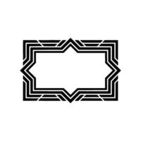 Geometric Deco Frame, Minimalist , Elegant Border, alternate version 29 vector