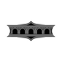 Art Deco Emblem, Geometric Ornamentation, Vintage, Luxury vector