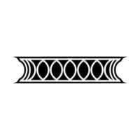 Geometric Deco Border, Minimalist , Elegant Accent, Monochrome vector