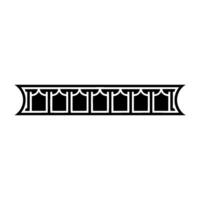 Art Deco Architectural Ornament, Linear, Ornamentation vector
