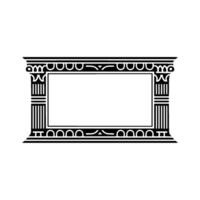 Art Deco Frame, Geometric Ornamentation, Vintage Style vector