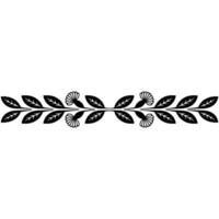 Elegant Leaf Border, Vintage Element, Leaves vector