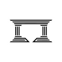 Geometric Temple, Minimalist , Classical Influence vector