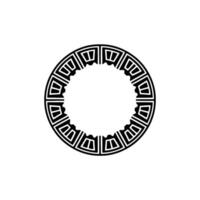 Geometric Tribal Circle, Minimalist , Circular Motif, Minimalism vector