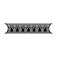 Art Deco Arch Motif, Elegant Border - Ornamentation vector