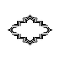 Geometric Tribal Ornament, Minimalist, Frame vector
