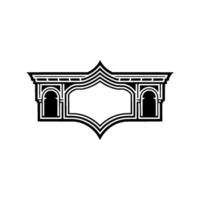 Art Deco Archway Emblem, Elegant , Minimalist vector