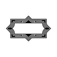 Art Deco Geometric Frame, Elegant Element, Luxury vector