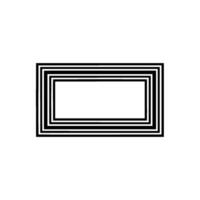 Geometric Frame, Minimalist , Gradient Background vector