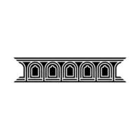Geometric Archway Silhouette, Minimalist, Arch vector
