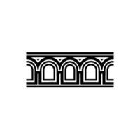 Geometric Deco Border, Minimalist , Stylized Ornament vector