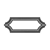 Art Deco Ornament Border, Elegant Element, Minimalist vector