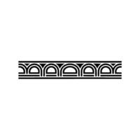 Geometric Deco Border, Minimalist , Elegant Accent - Linear vector