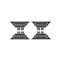 Geometric Pillars, Minimalist , Balanced Symmetry vector