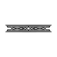 Geometric Deco Border, Minimalist, Ornament vector