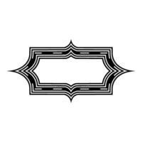 Art Deco Ornament Border, Elegant Element - Line vector