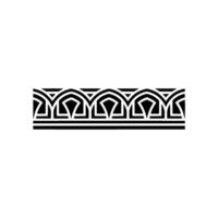 Geometric Deco Border, Stylized Ornamentation - Pattern vector