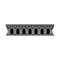 Art Deco Architectural Ornament Border, Geometric, Architecture vector