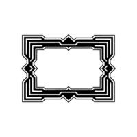 Art Deco Geometric Frame Elegant, Minimalist vector