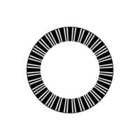 Minimalist Radial Stripe, Geometric Abstraction vector