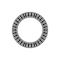 Minimalist Circular Frame, Geometric vector