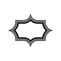 Geometric Ornament Frame, Minimalist , Elegant Outline vector