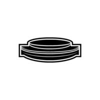 Stacked Plates - Minimalist , Culinary vector