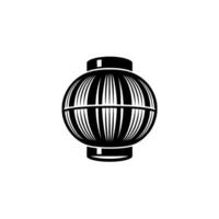 Minimalist Japanese Lantern , Modern Emblem vector
