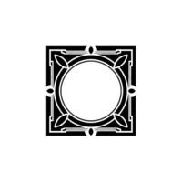 Geometric Frame, Art Deco Ornament, Minimalist vector