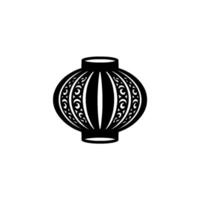 Stylized Lantern , Intricate , Minimalist Emblem vector